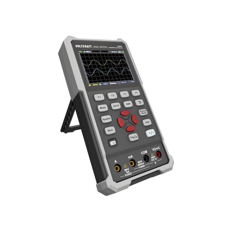 VOLTCRAFT DSO-2072H Hand-Oszilloskop (Scope-Meter) 70 MHz 2-Kanal 250 MSa/s 8 kpts 8 Bit Handgerät 1 St. (VC-11901280)