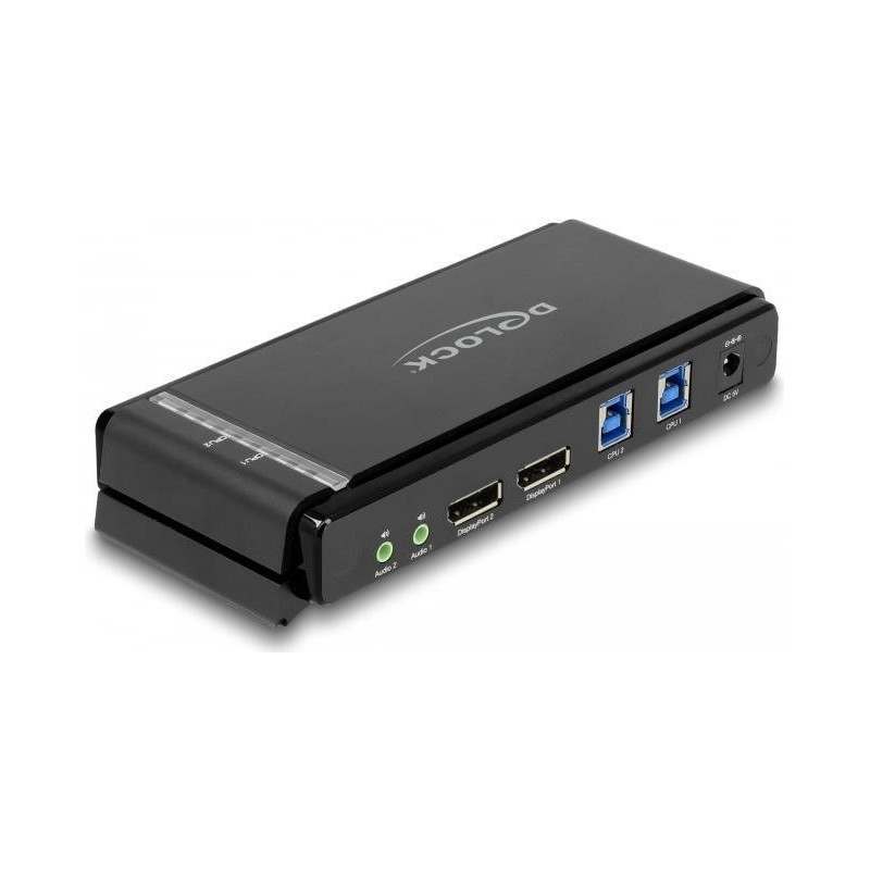 Delock DisplayPort 1.4 KVM Switch 8K 60 Hz mit USB 5 Gbps und Audio (11476)