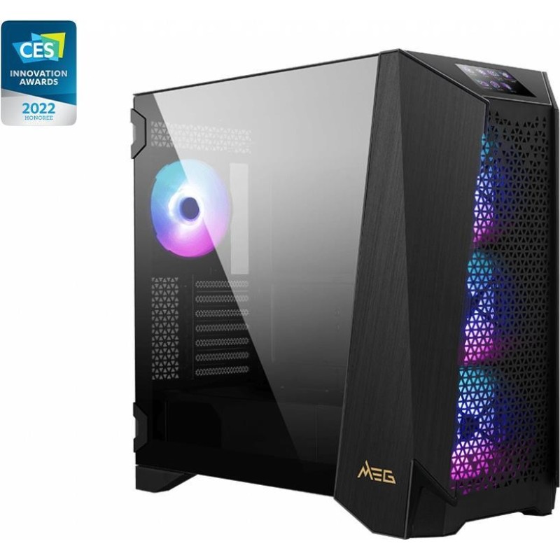 MSI MEG PROSPECT 700R - Mid tower - E-ATX - Seitenteil mit Fenster (gehärtetes Glas) - keine Spannungsversorgung (ATX) - USB/Au