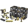 Dewalt DCK865P4T Set - 18 Volt / 5 Ah Akku-Schlagbohrschrauber-Set (DCD 796, DCF 899 HN, DCH 273, DCG 405, DCS 367, DCS 355, DC