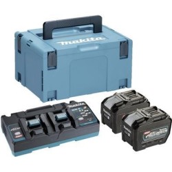 MAKITA 191Y97-1 - Power Source-Kit passend für XGT-Geräte (40V XGT Li-Ionen | bestehend aus 2x BL4080F Akku 8,0 Ah , DC40RB Dop
