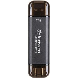 Transcend ESD310C - 1000 GB - USB Typ-A auf USB Typ-C - USB 3.2 Gen 2x2 - 1050 MB/s - Schwarz (TS1TESD310C)