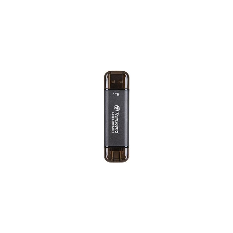 Transcend ESD310C - 1000 GB - USB Typ-A auf USB Typ-C - USB 3.2 Gen 2x2 - 1050 MB/s - Schwarz (TS1TESD310C)