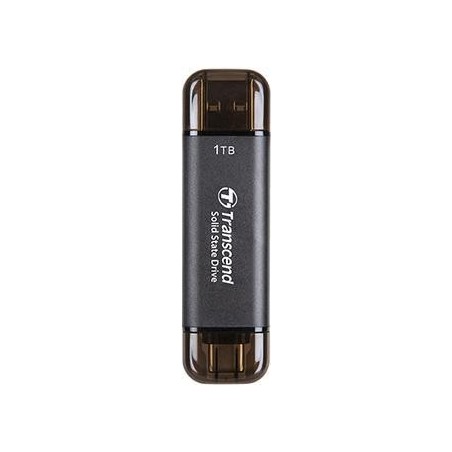 Transcend ESD310C - 1000 GB - USB Typ-A auf USB Typ-C - USB 3.2 Gen 2x2 - 1050 MB/s - Schwarz (TS1TESD310C)