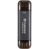 Transcend ESD310C - 1000 GB - USB Typ-A auf USB Typ-C - USB 3.2 Gen 2x2 - 1050 MB/s - Schwarz (TS1TESD310C)