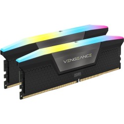 Corsair Vengeance RGB - DDR5 - Kit - 48 GB: 2 x 24 GB - DIMM 288-PIN - 6400 MHz / PC5-51200 - CL36 - 1.4 V - ungepuffert - Schw