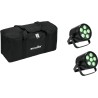 EUROLITE Set 2x AKKU PAR 6 QCL + Soft-Bag (20000963)