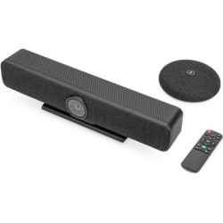 DIGITUS 4K All-in-One Video Bar Pro - Videokonferenzsystem (Mikrofon, Videoleiste) - Schwarz/Grau (DS-55580)