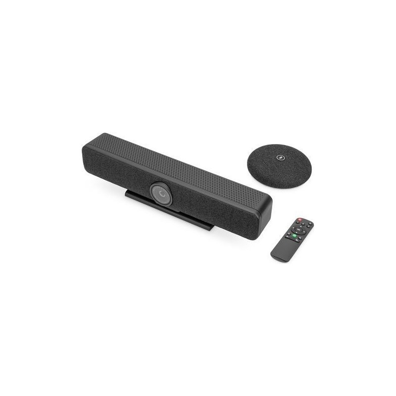 DIGITUS 4K All-in-One Video Bar Pro - Videokonferenzsystem (Mikrofon, Videoleiste) - Schwarz/Grau (DS-55580)