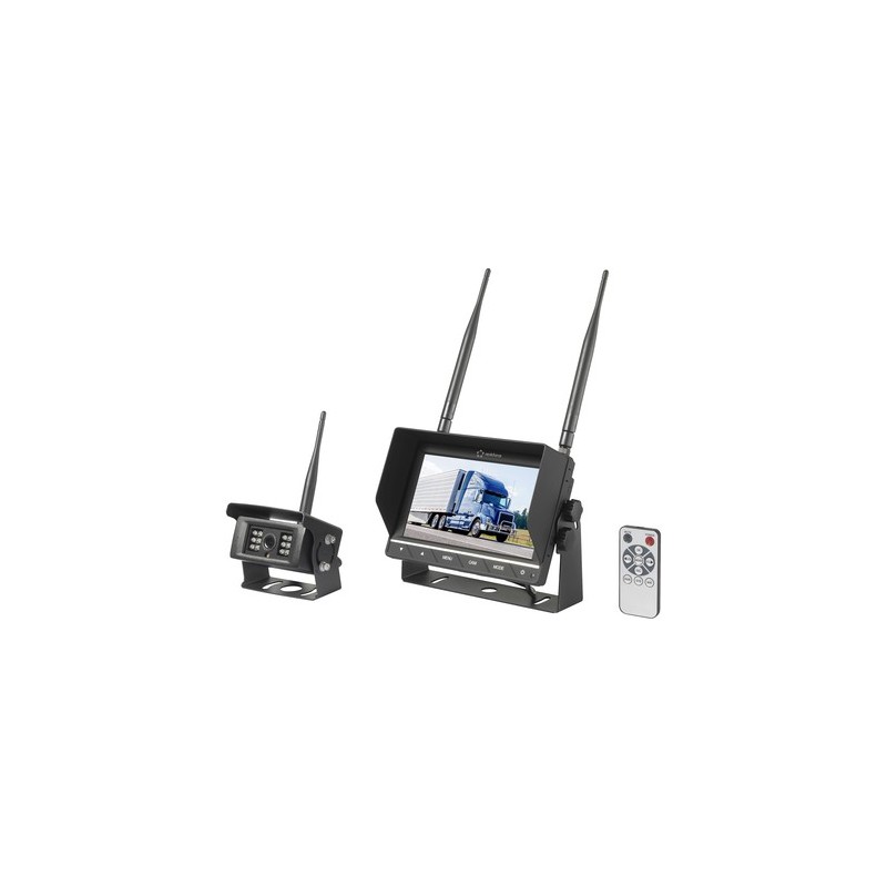 Renkforce RV2,4-7 Rückfahrvideosystem 2 Kamera-Eingänge Schraubmontage Schwarz (matt) (RF-5370030)