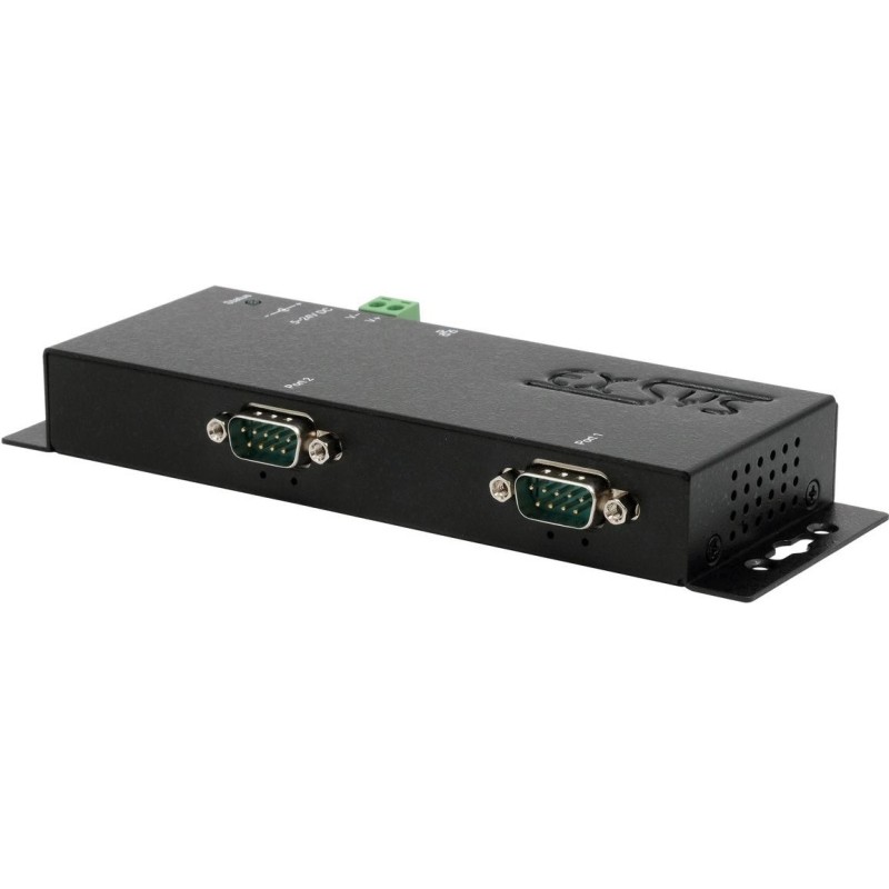 EXSYS GmbH Ethernet zu 2 x RS-232, inkl. 12V/3A Netzteil, PoE (EX-6112-2POE)
