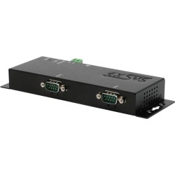 EXSYS GmbH Ethernet zu 2 x RS-232/422/485, inkl. 12V/3A Netzteil (EX-6122-2)