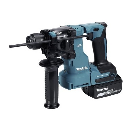 Makita DHR183RTWJ -Akku-Kombihammer 18 V 5.0 Ah Li-Ion 500 W inkl. 2. Akku, inkl. Ladegerät, inkl. Koffer (DHR183RTWJ)