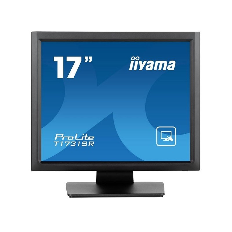iiyama ProLite T1731SR-B1S, 43,2cm (17''), Kit (USB), schwarz Touchmonitor (5:4), 43,2 cm (17''), resistiv, 1280x1024 Pixel, VE