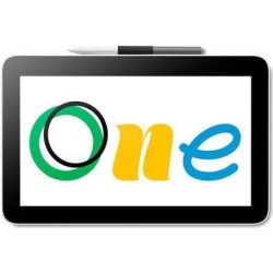 Wacom One 12 - Digitalisierer mit LCD Anzeige - elektromagnetisch - kabelgebunden - USB-C (DTC121W0B)