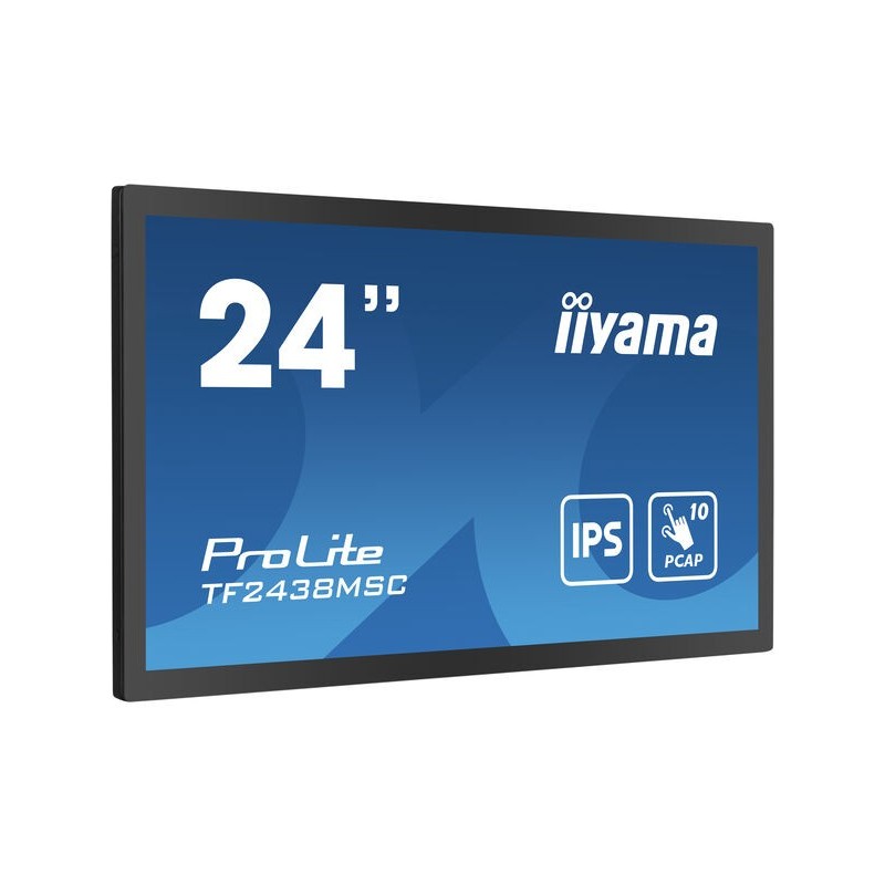 iiyama ProLite TF2438MSC-B1, Projected Capacitive, 10 TP, Full HD, USB, Kit (USB), schwarz Touchmonitor (open-frame, 16:9), 60,