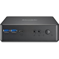 Shuttle XPC nano NC40U5 - Barebone - Mini-PC - 1 x Core i5 1235U / 1,3 GHz - RAM 0GB - UHD Graphics 620 - 1GbE - Schwarz (NC40U