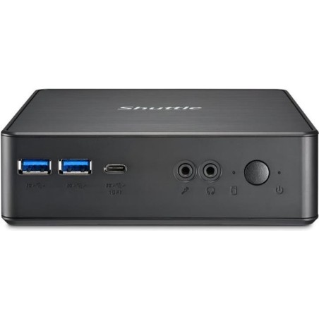 Shuttle XPC nano NC40U5 - Barebone - Mini-PC - 1 x Core i5 1235U / 1,3 GHz - RAM 0GB - UHD Graphics 620 - 1GbE - Schwarz (NC40U