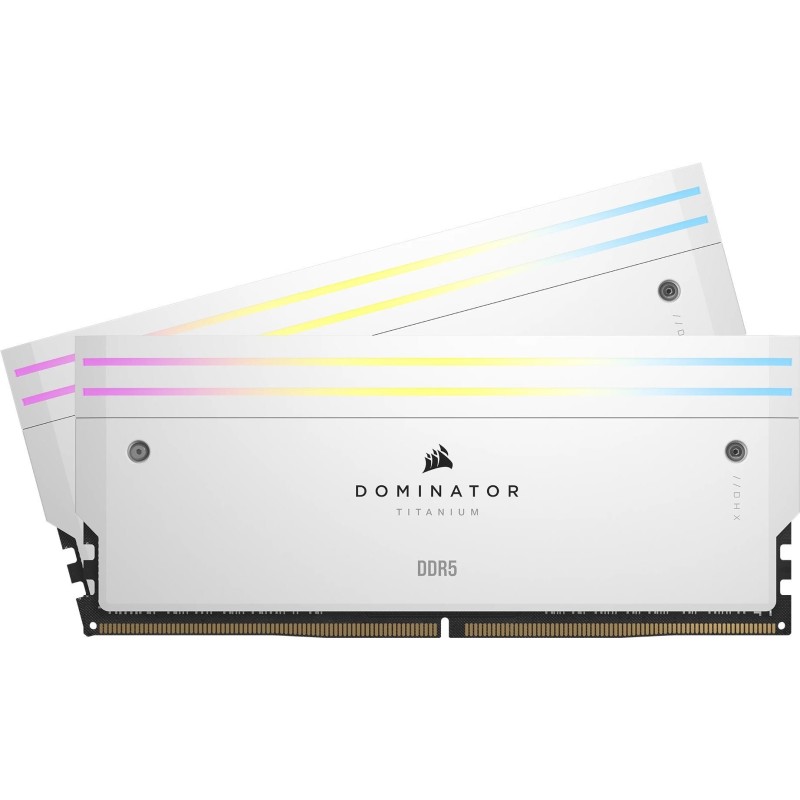 CORSAIR Dominator Titanium RGB - DDR5 - Kit - 64GB: 2 x 32GB - DIMM 288-PIN - 6400 MHz / PC5-51200 - CL32 - weiß (CMP64GX5M2B64
