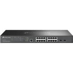 TP-Link Omada SG3218XP-M2 Managed L2+ Switch 16x 2.5G PoE+ 240W 2x 10G SFP+ Rack 1U Schwarz (SG3218XP-M2)