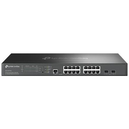 TP-Link Omada SG3218XP-M2 Managed L2+ Switch 16x 2.5G PoE+ 240W 2x 10G SFP+ Rack 1U Schwarz (SG3218XP-M2)