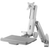 Schroff - Befestigungskit (VESA-Adapter, Montageklammer, einstellbarer Monitorarm, Tastatur-/Maus-Ablage) - einstellbarer Arm -