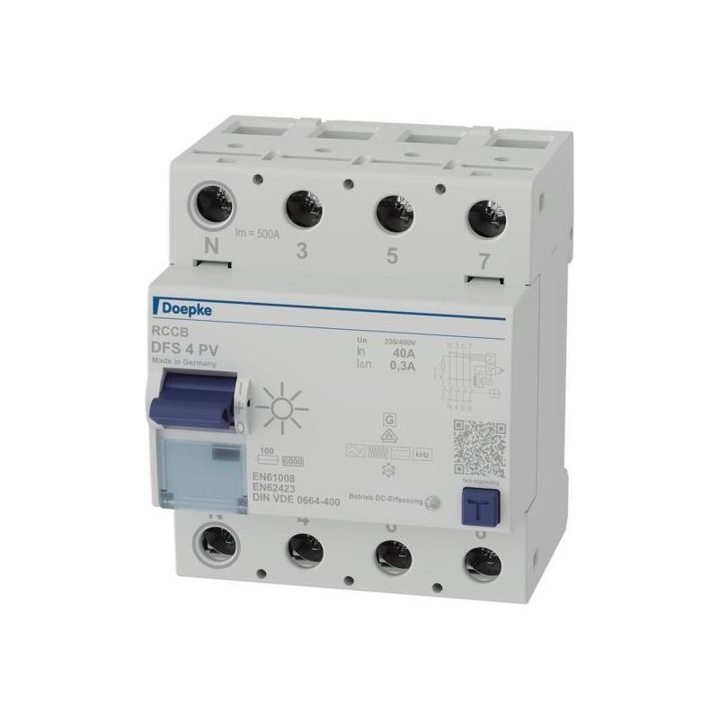Doepke DFS4 040-4/0.30-PVFI-Schutzschalter 4p 40 A 0.3 (09136804)