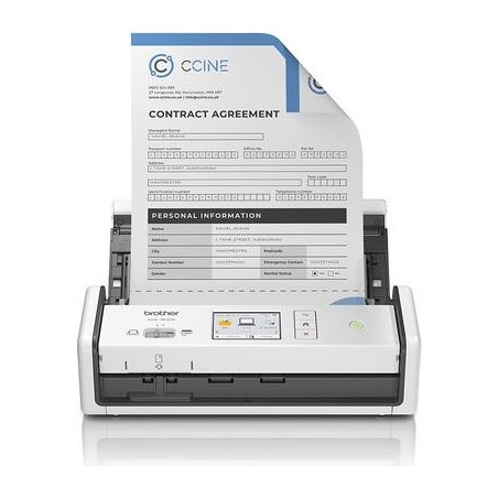 Brother ADS-1800W - Dokumentenscanner - Dual CIS - Duplex - A4 - 600 dpi x 600 dpi - automatischer Dokumenteneinzug (20 Blätter