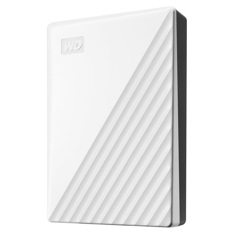 WD My Passport WDBR9S0060BWT - Festplatte - verschlüsselt - 6TB - extern (tragbar) - USB 3,2 Gen 1 - 256-Bit-AES - weiß (WDBR9S