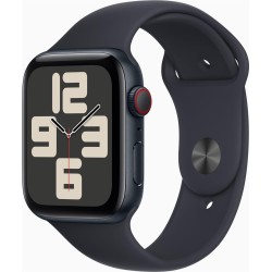 APPLE Watch SE GPS + Cellular 44mm Midnight Aluminium Case with Midnight Sport Band - M/L (MRH83QF/A)