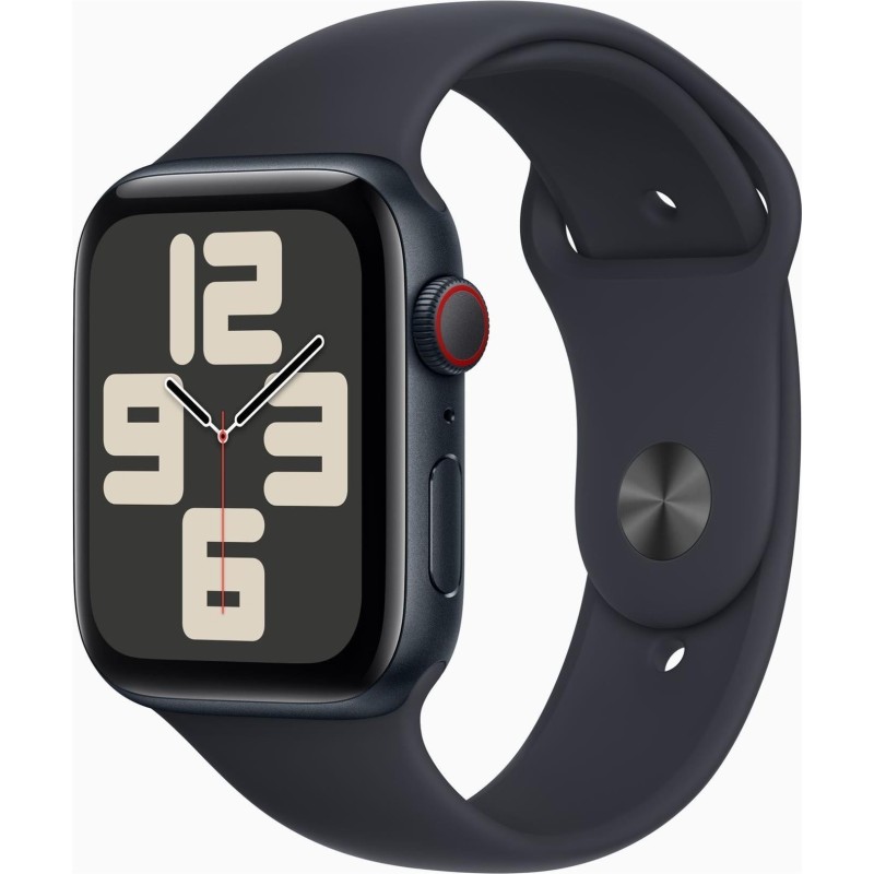 APPLE Watch SE GPS + Cellular 44mm Midnight Aluminium Case with Midnight Sport Band - M/L (MRH83QF/A)