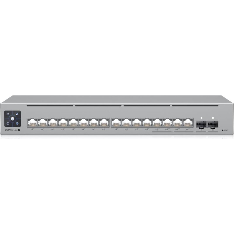 Ubiquiti UniFi Pro Max 16 PoE Managed Switch L3 - 16 Ports PoE++ 180W Rackmount