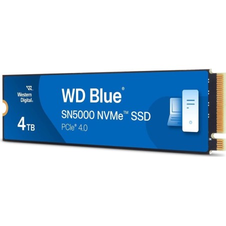WD Blue SN5000 WDS400T4B0E - SSD - 4 TB - intern - M.2 2280 - PCIe 4.0 x4 (NVMe) (WDS400T4B0E)