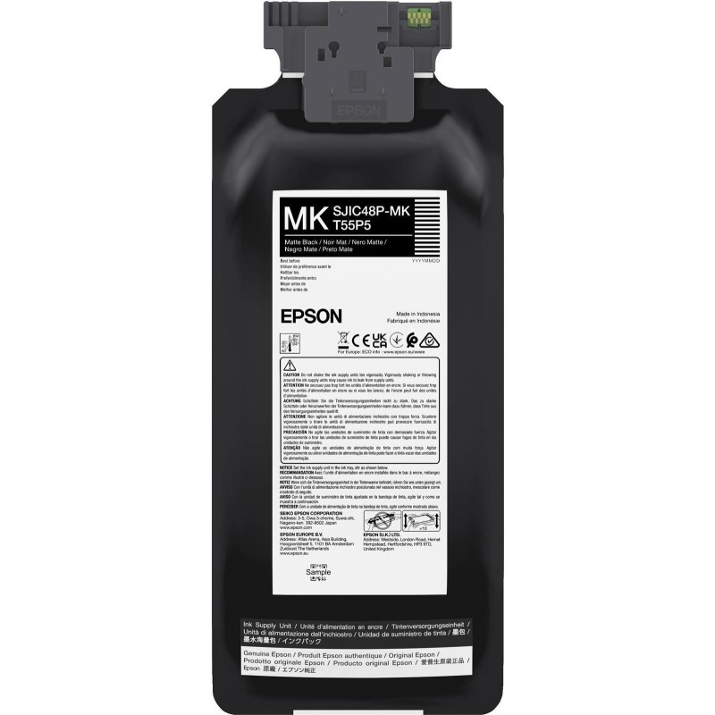 Epson T55P5 - 480 ml - mattschwarz - original - Box - Tinten-Packung - für EPL C8000E (C13T55P540)