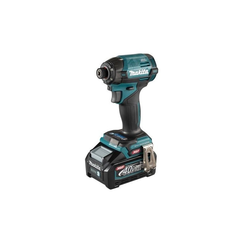 MAKITA TD002GD202 - Akku-Schlagschrauber (40V XGT | bürstenloser Motor | 220 Nm Drehmoment | 1/4“ Innensechskantaufnahme | LED-