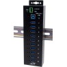 Exsys USB 3.2 Gen1 HUB 10-Port Managed N. inkl.USB-Kabel DIN-Rail-Kit (EX-1580SHMVS)