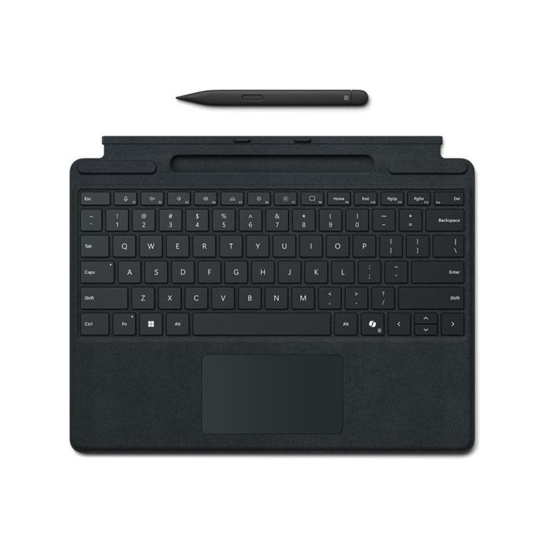 Microsoft Surface Pro Keyboard for Business - Tastatur - mit Stiftaufbewahrung - mit Beschleunigungsmesser, Touchpad - hinterle