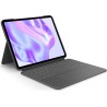 Logitech Combo Touch - Tastatur und Foliohülle - mit Trackpad - hinterleuchtet - Apple Smart connector - QWERTZ - Schweiz - Gra