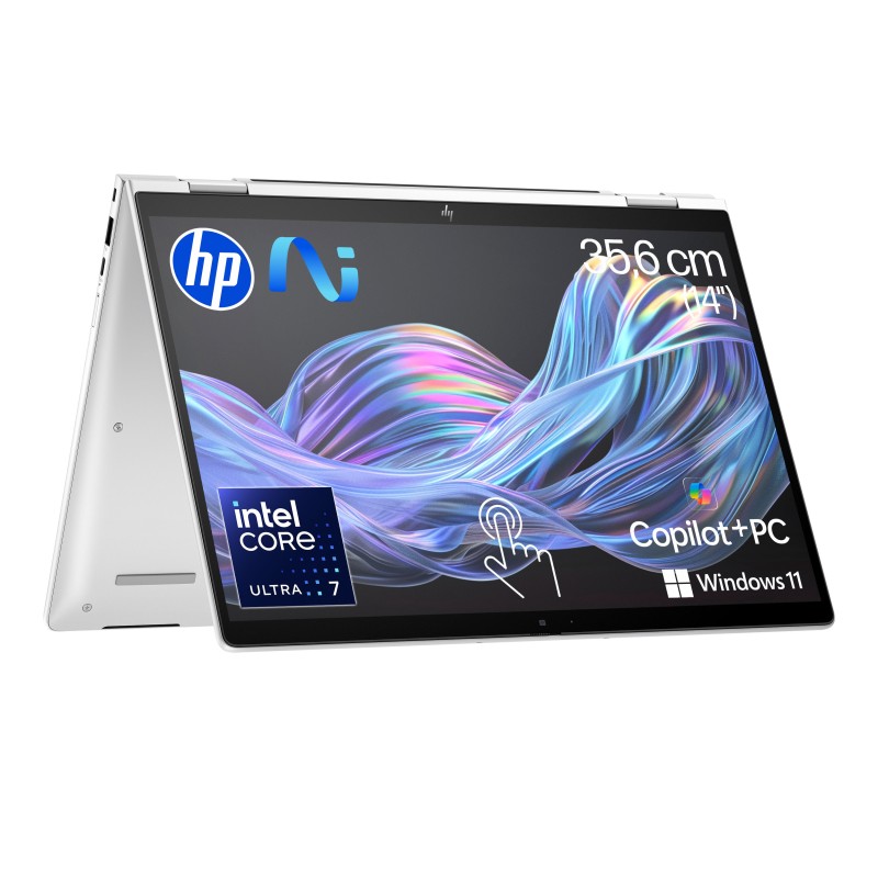 HP EliteBook X Flip G1i KI Laptop Intel Core Ultra 7 258V Hybrid (2-in-1) 35,6 cm (14") Touchscreen WUXGA 32 GB LPDDR5x-SDRAM 1
