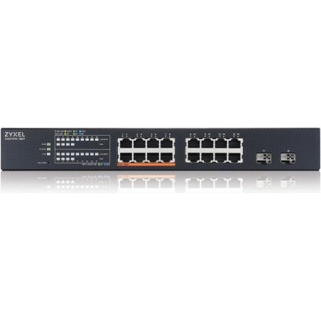 Zyxel XMG1915 Series XMG1915-18EP - Switch - verwaltet, NebulaFLEX Cloud - L3 Lite - Smart - 8 x 100/1000/2,5G (PoE++) + 8 x 10