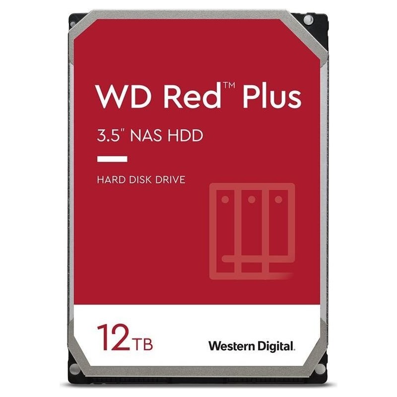 WD HDD Red Plus 12TB 3.5 SATA 512MB - Festplatte - Serial ATA (WD120EFGX)