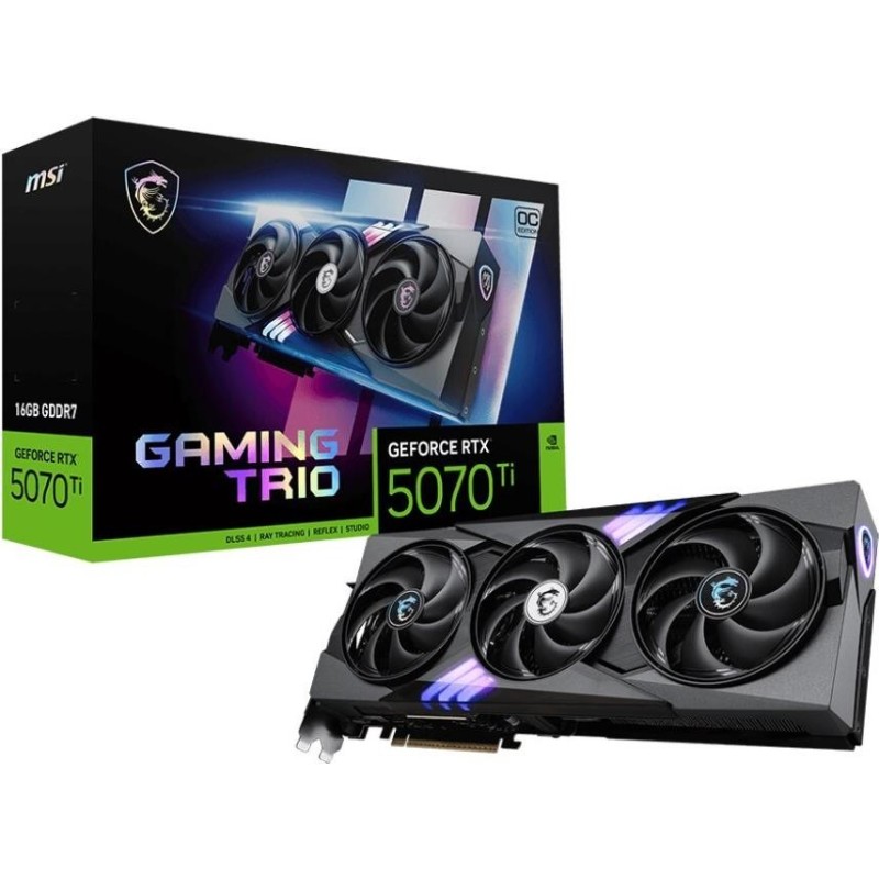 MSI GeForce RTX 5070 Ti 16G GAMING TRIO OC Grafikkarte 16 GB GDDR7 PCIe 5.0 HDMI 3xDP (V531-240R)