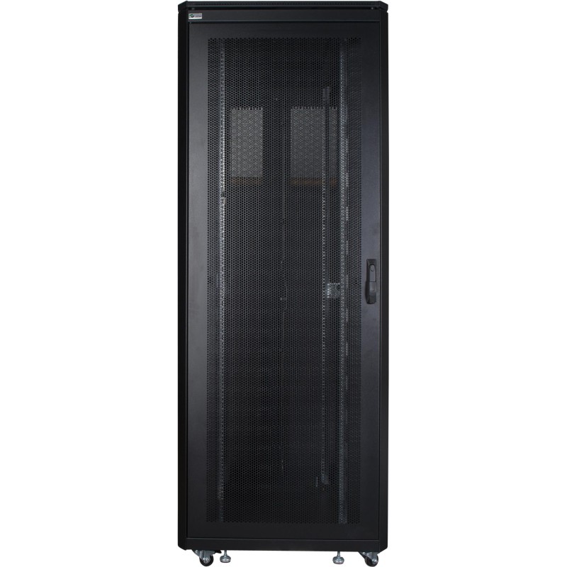LOGON RSL42U81BL - Freistehendes Gestell - 42U - 600 kg - Sperrschloss - Verstellbare Füße - Verbessertes Kabelmanagement (RSL4