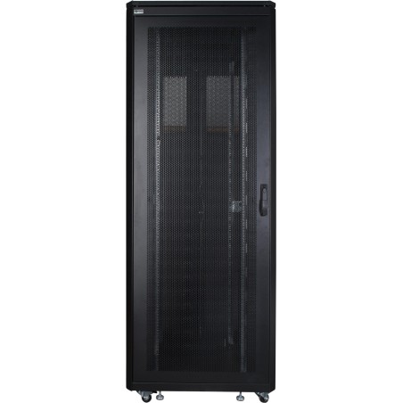 LOGON RSL42U81BL - Freistehendes Gestell - 42U - 600 kg - Sperrschloss - Verstellbare Füße - Verbessertes Kabelmanagement (RSL4