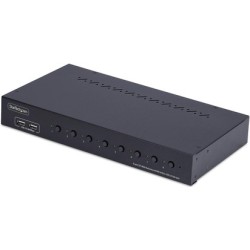 StarTech.com 8-Port DisplayPort KVM Switch w/1U Rack Mount Kit, 4K 60Hz - KVM-Switch - 8 x KVM port(s) - 1 lokaler Benutzer - D