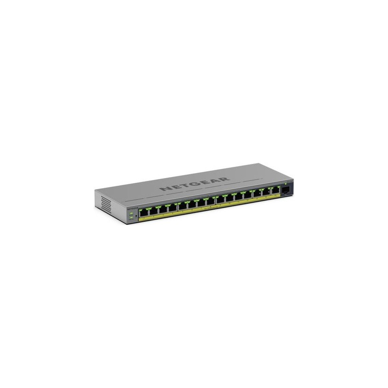 Netgear Easy Smart GS116EP - Switch - L3 - Smart - 1 x 10/100/1000 + 15 x 10/100/1000 (PoE+) (GS116EP-100EUS)