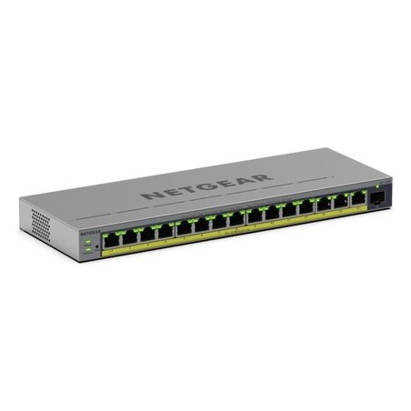Netgear Easy Smart GS116EP - Switch - L3 - Smart - 1 x 10/100/1000 + 15 x 10/100/1000 (PoE+) (GS116EP-100EUS)