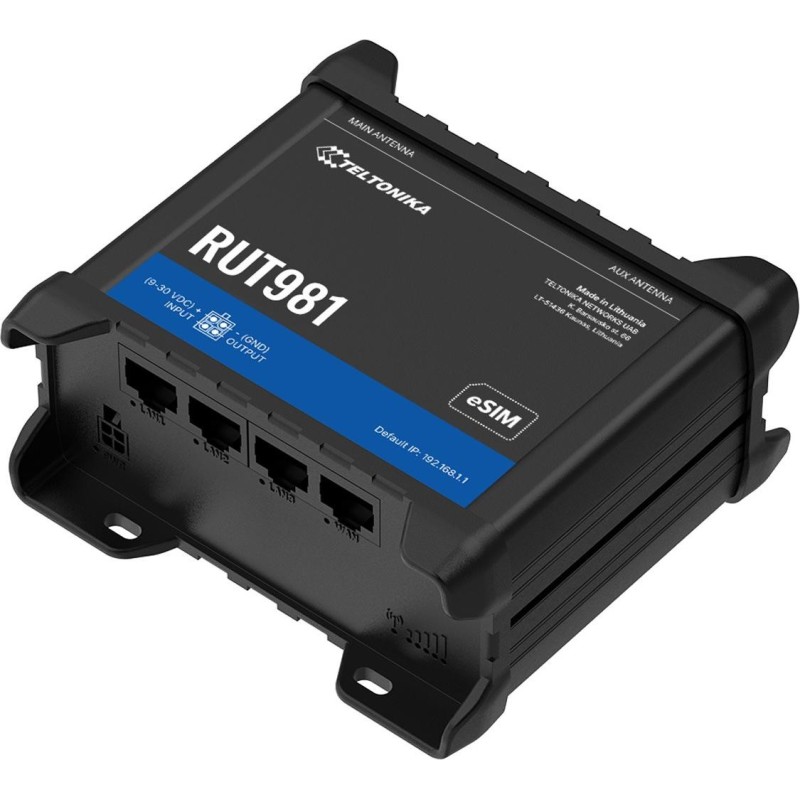 Teltonika RUT981 CAT4 LTE Router Dual SIM eSIM 4x Ethernet WiFi Global