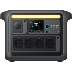 Anker SOLIX C1000X Tragbare Powerstation 1800 W 1056 Wh LiFePO4 Schwarz/Grau (A1761311)