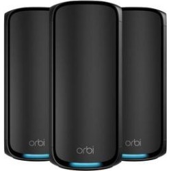 NETGEAR Orbi 970 Series WiFi 7 Quad-Band Mesh-System 3er-Set RBE973SB Schwarz